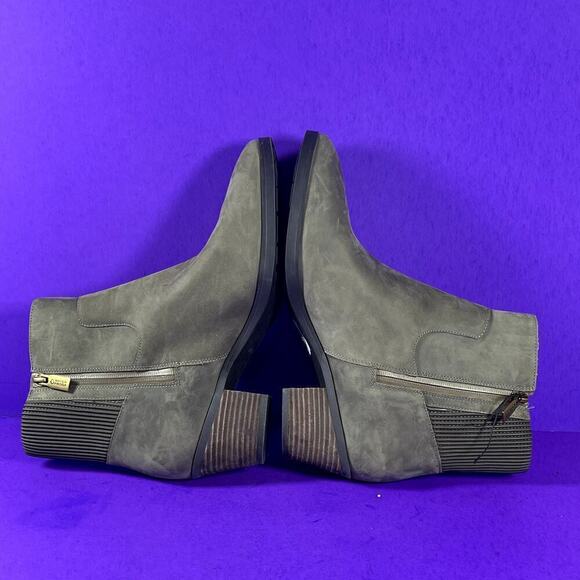 VIONIC Women's Gray/Green Waterproof Leather Shantelle‎ Bootie Shoe Size 11-NEW - Picture 5 of 7